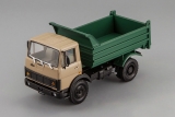 МАЗ-555102 самосвал - 1988-1993 гг. - бежевый/зеленый 1:43