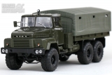 КрАЗ-260 бортовой с тентом - 1979 г. - зеленый глянцевый 1:43