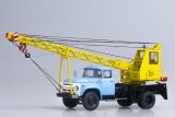 ЗиЛ-130 автокран АК-75В - голубой/желтый 1:43