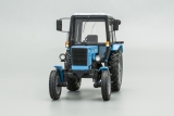 МТЗ-80.1 трактор - синий/черный - серые диски (люксовая детализация) 1:43