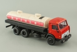 КАМАЗ-53215 цистерна для перевозки молока - красный/бежевый 1:43