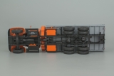 ЯАЗ-210 бортовой - оранжевый/серый 1:43