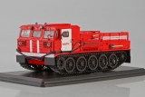 АТС-59Г артиллерийский гусеничный тягач пожарный - г. Тольятти 1:43