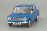 ВАЗ-2101 «Жигули» - синий + окрашенный салон + шины ми-16 + решетка «фототравление» 1:43