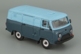 УАЗ-3741 фургон (пластик) - сине-серый/голубой 1:43