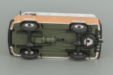 УАЗ-3741 фургон (пластик) - песочный/белый 1:43