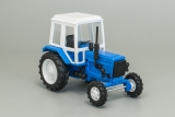 МТЗ-82 Трактор (пластик) - синий/белый/белые диски 1:43
