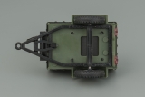 УАЗ-8109 прицеп бортовой с тентом - зеленый/черный 1:43