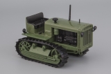 Сталинец-65 трактор с бортовым прицепом - зеленый - бонусный номер с журналом 1:43