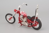 Chopper Classic мотоцикл - красный металлик 1:18