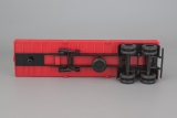 КАМАЗ-5410 седельный тягач + ОдАЗ-9370 полуприцеп бортовой с тентом - красный 1:43