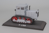 С-100 трактор - серый - №32 с журналом 1:43