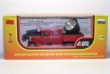 ЗиС-5В с двойной кабиной - пожарная прожекторная автомобильная станция ПО-15-8 1:43