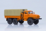 Миасский грузовик-4320 бортовой с тентом - оранжевый 1:43