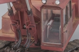 ЭО-4121 гидравлический одноковшовый экскаватор - кирпичный - со следами эксплуатации 1:43