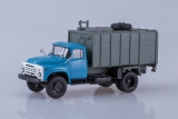 ЗиЛ-130 мусоровоз с боковой загрузкой КО-413 - синий/серый 1:43
