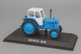 ЮМЗ-6А трактор колесный - белый/голубой - №37 с журналом 1:43