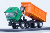МАЗ-6501 (рестайлинг) самосвал - зеленый/оранжевый 1:43