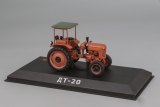 ДТ-20 колесный трактор - красный - №41 с журналом 1:43