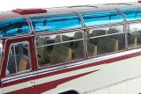 ЛАЗ-695 автобус пригородный - бежевый/красный 1:43