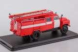Горький-53-12 пожарная автоцистерна АЦ-30(53-12)-106В - красный/белый без надписей 1:43