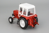 МТЗ-82 Трактор (металл/пластик) - красный/белый/белые диски 1:43