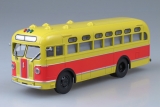 ЗиС-155 автобус - красный/желтый со шторками 1:43