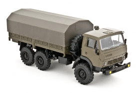 КАМАЗ-4310 бортовой с тентом - хаки 1:43