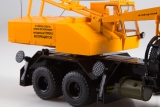КрАЗ-257 автокран КС-4561 - хаки/желтый 1:43